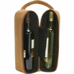 LeDonne Leather 2 Bottle Wine Tote -suitcase sale TR 340 OPEN 66379.1382288939.1280.1280 94948