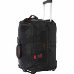 A. Saks EXPANDABLE 20 Inch Ballistic Wheeled Duffel