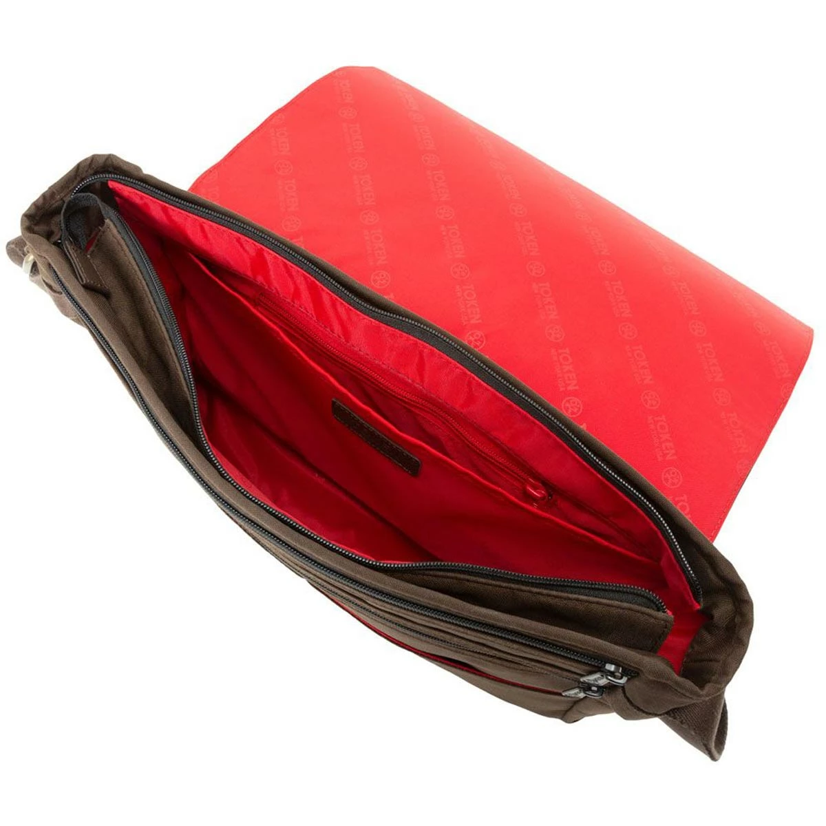 Manhattan Portage Waxed Nylon Sheridan Shoulder Bag (L) W/Back Zipper 3 Manhattan Portage Waxed Nylon Sheridan Shoulder Bag (L) W/Back Zipper - Image 3