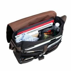 Manhattan Portage Astor Shoulder Bag W/Back Zipper Medium -suitcase sale tk4288z w blk dbr inside